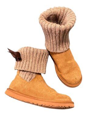 UGG Australia Cambridge Knit Boots Women's Size 9 Brown/Tan/Chestnut 1003175